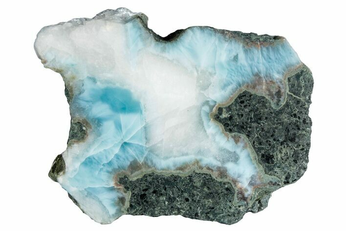 Polished Section of Larimar - Dominican Republic #282500